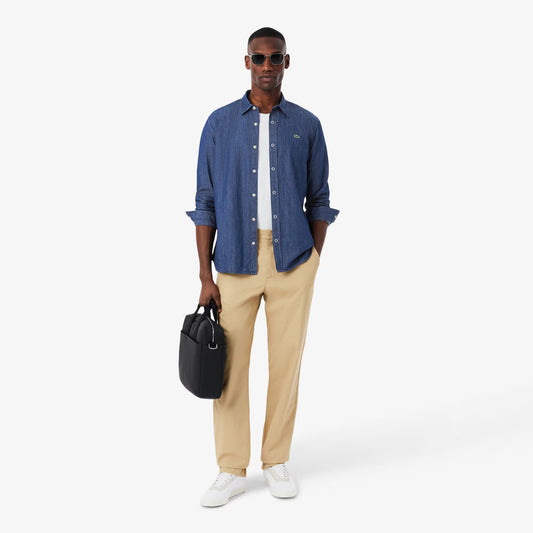 Chemise en jean légère coupe droite