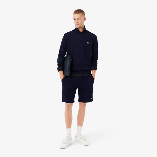 Fleece-Rundhalspullover