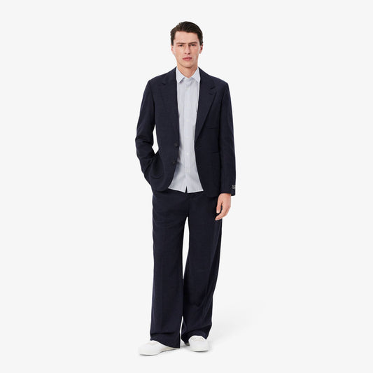 Chemise popeline rayée coupe droite