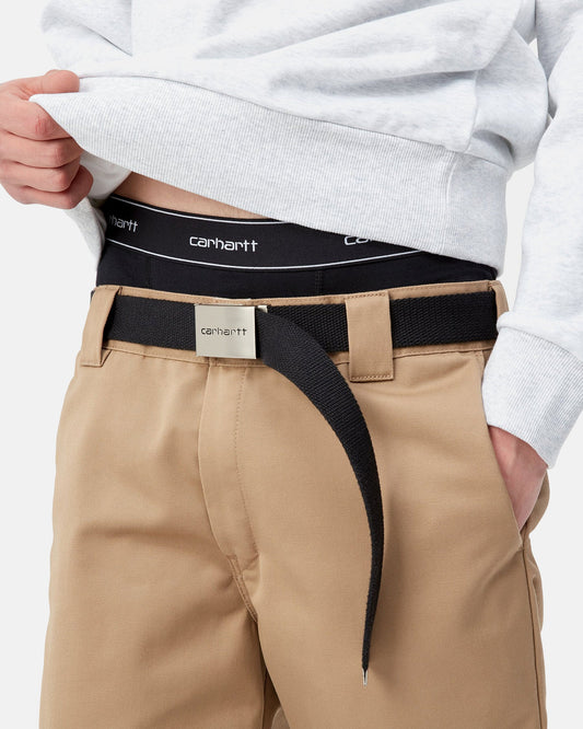 Baumwoll-Boxershorts (Doppelpack) – Schwarz/Schwarz