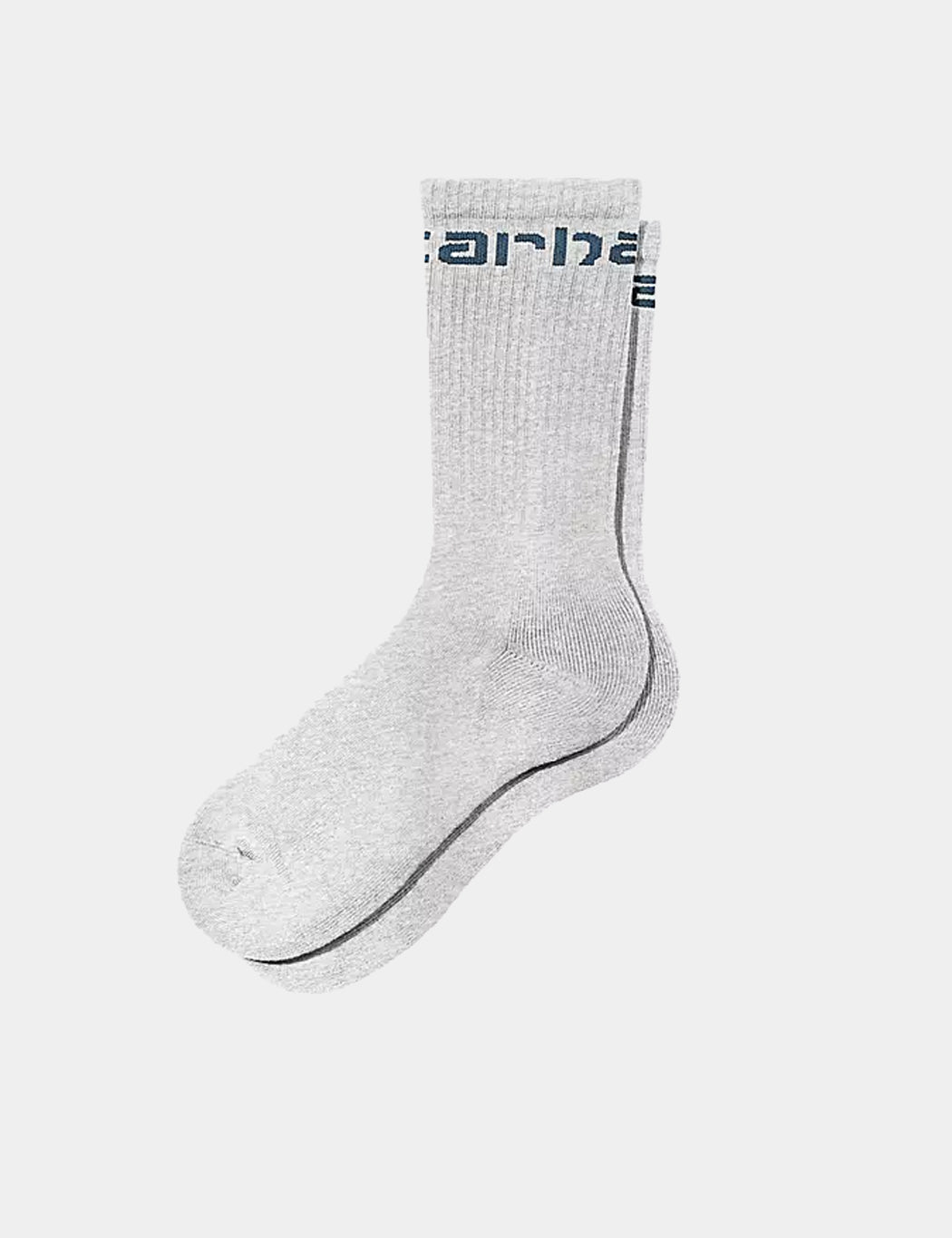 Chaussettes - Gris chiné cendré/Bleu Liberty