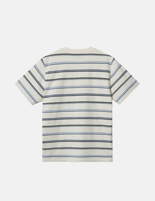 Vonn Streifen-T-Shirt – Wax/Storm Blue