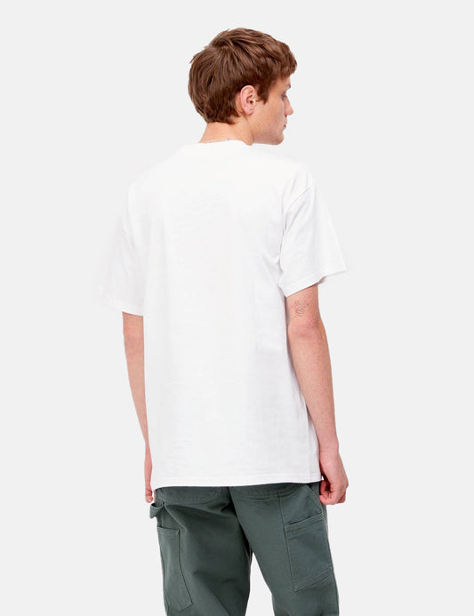 Lucky Painter T-Shirt – Weiß/Bonsaigrün