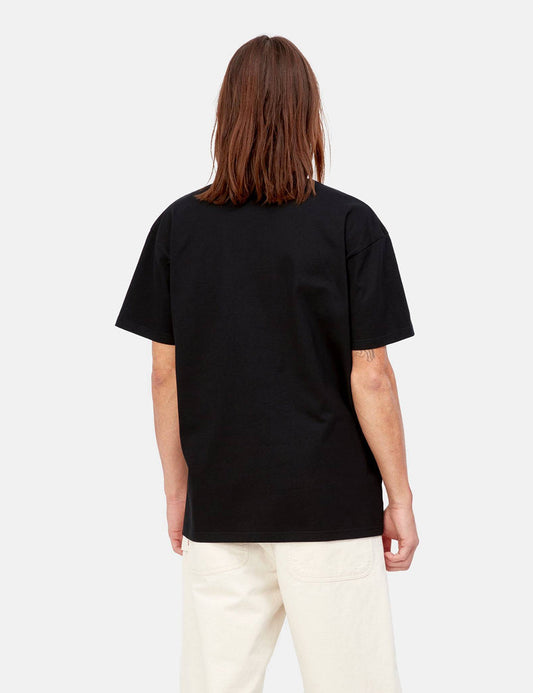 Happy Script T-Shirt - Schwarz