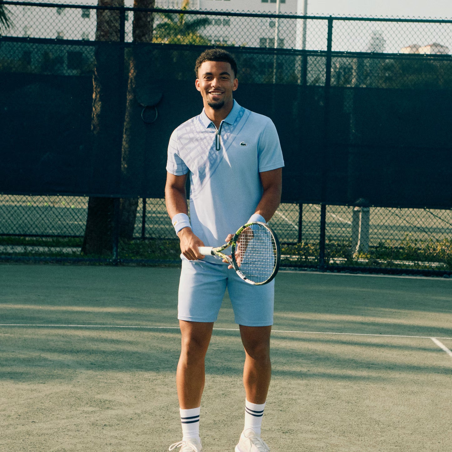 Ultra Dry Printed Slim Fit Tennis Polo Shirt