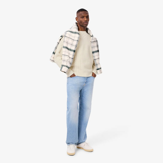Pull en laine à effet patchwork coupe décontractée