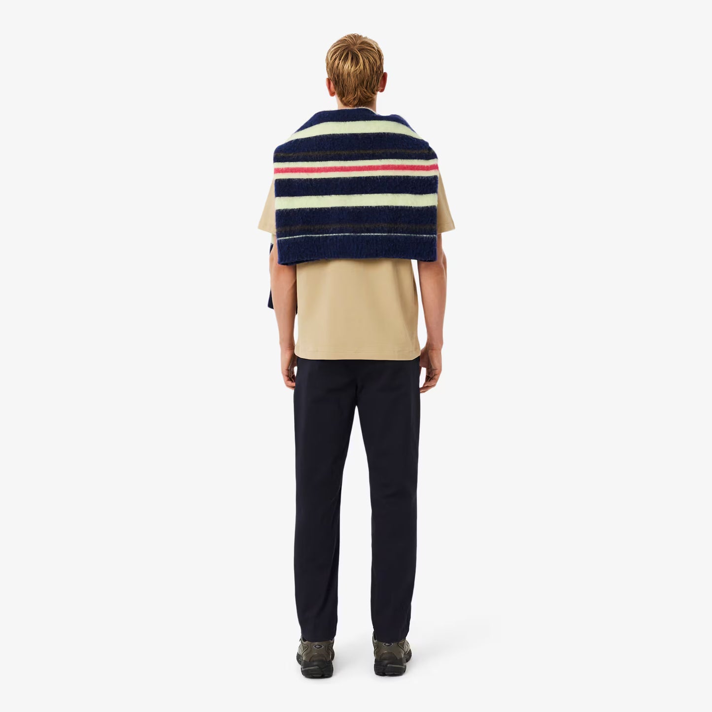 Pantalon chino en gabardine de coton à coupe droite