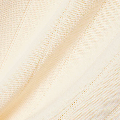 Rib Knit Cotton Blend Cardigan