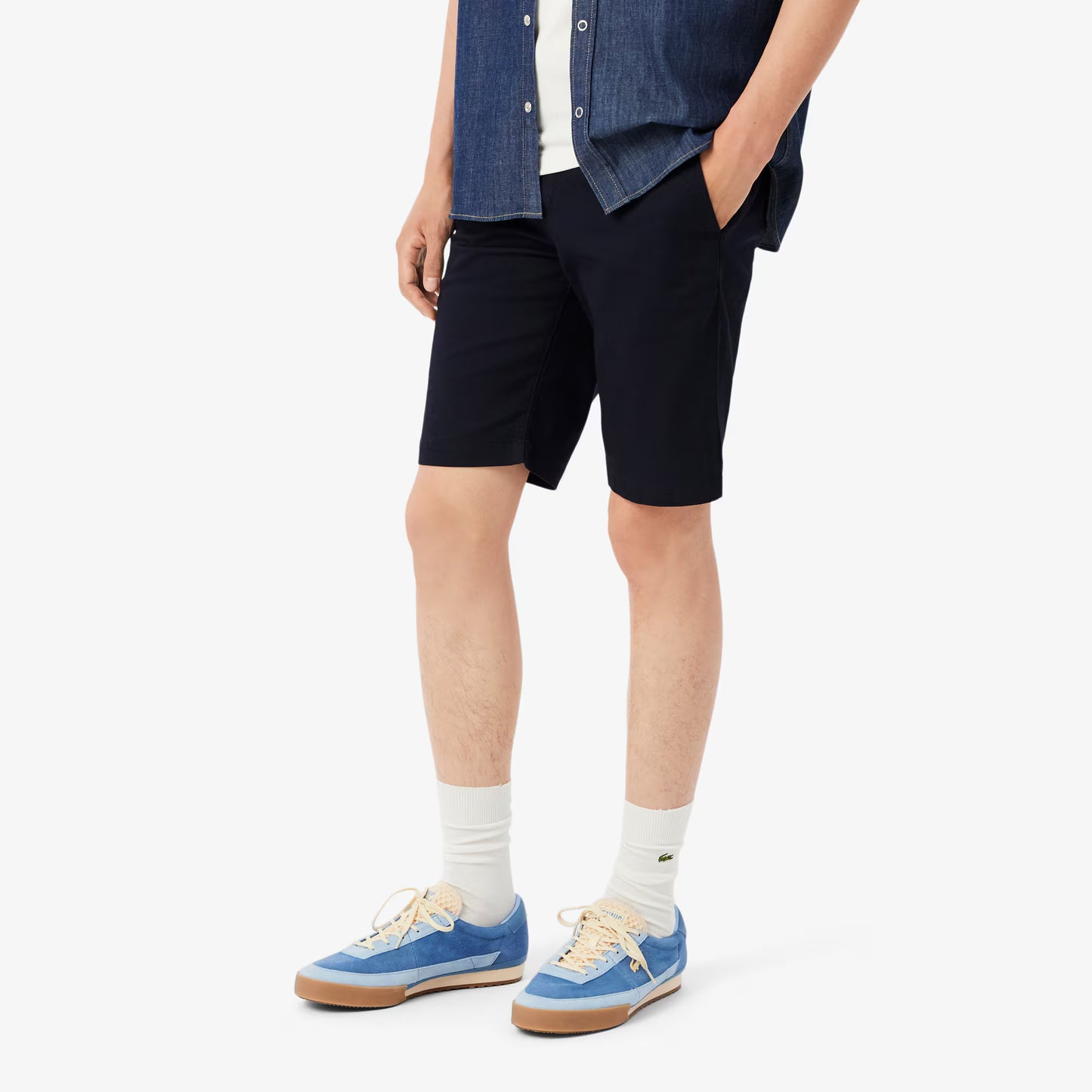 Slim Fit Stretch Cotton Chino Shorts