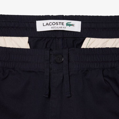 Pantalon chino en gabardine de coton à coupe droite