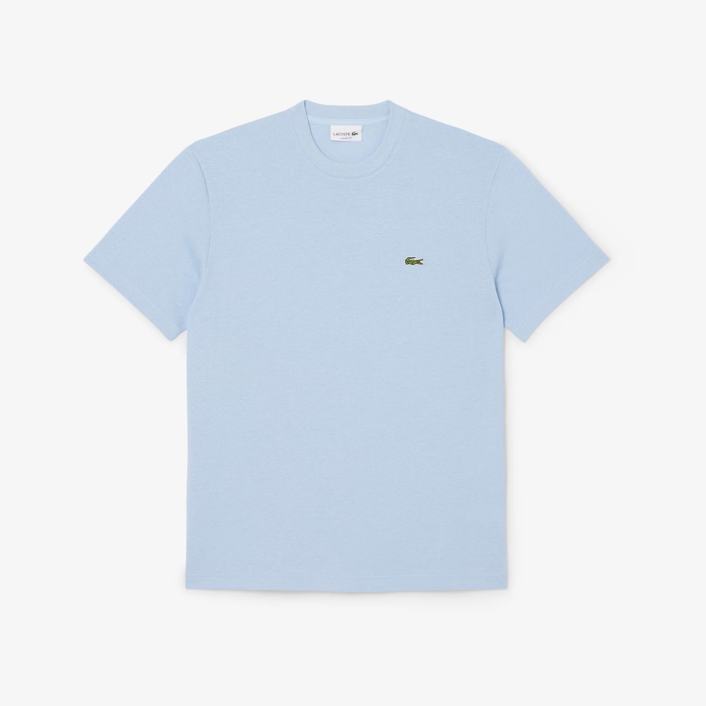 T-shirt en piqué de coton et lin épais
