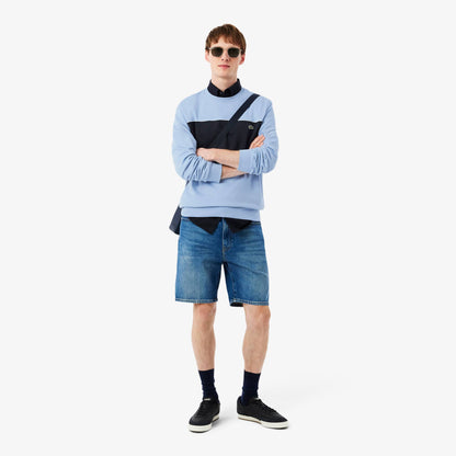 Fleece-Sweatshirt mit Farbblöcken