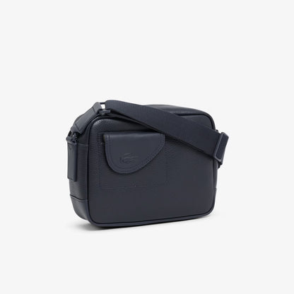 Sac à bandoulière Lacoste Club en cuir grainé