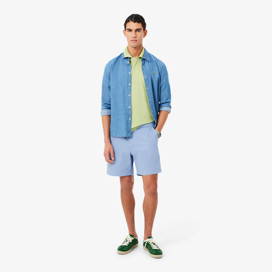 Regular Fit Stretch-Baumwoll-Shorts