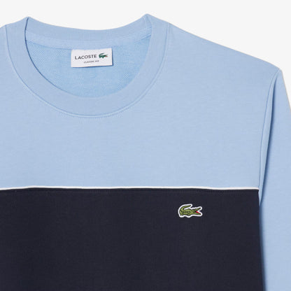 Fleece-Sweatshirt mit Farbblöcken