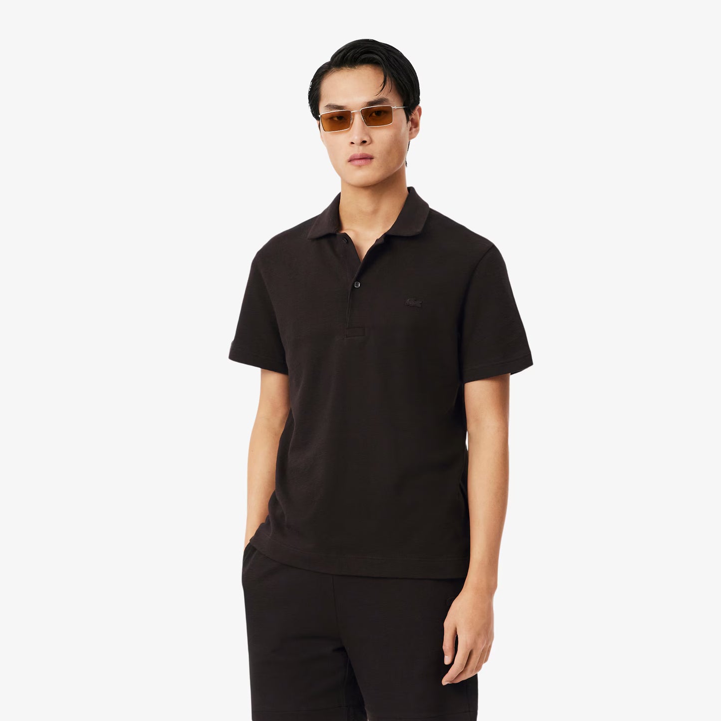 Classic Fit Textured Polo Shirt