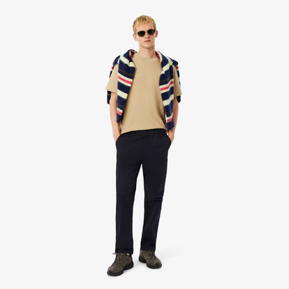 Pantalon chino en gabardine de coton à coupe droite