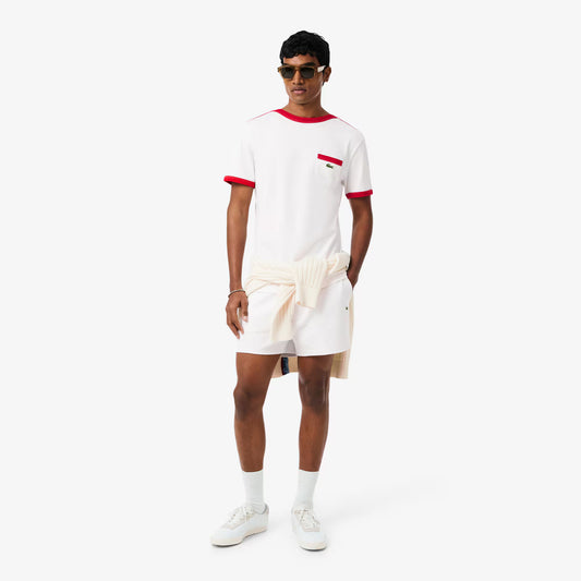 Archiv-Neuauflage T-Shirt aus Baumwolle mit Taschendetail