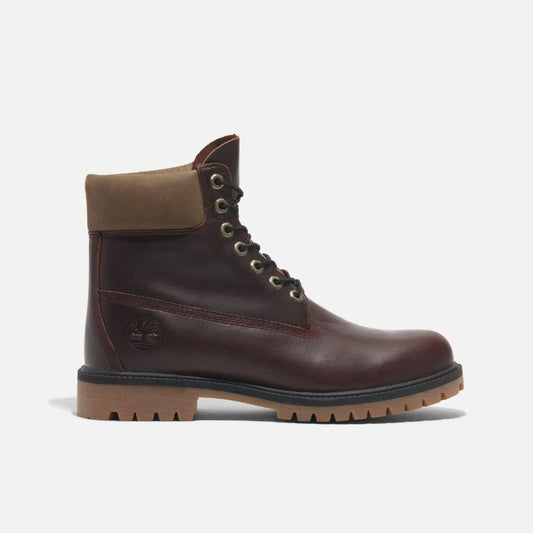 Premium 6-Inch Lace-Up Waterproof Boot Burgundy Full Grain