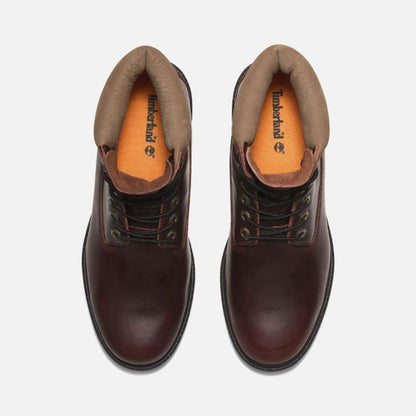 Premium 6-Inch Lace-Up Waterproof Boot Burgundy Full Grain