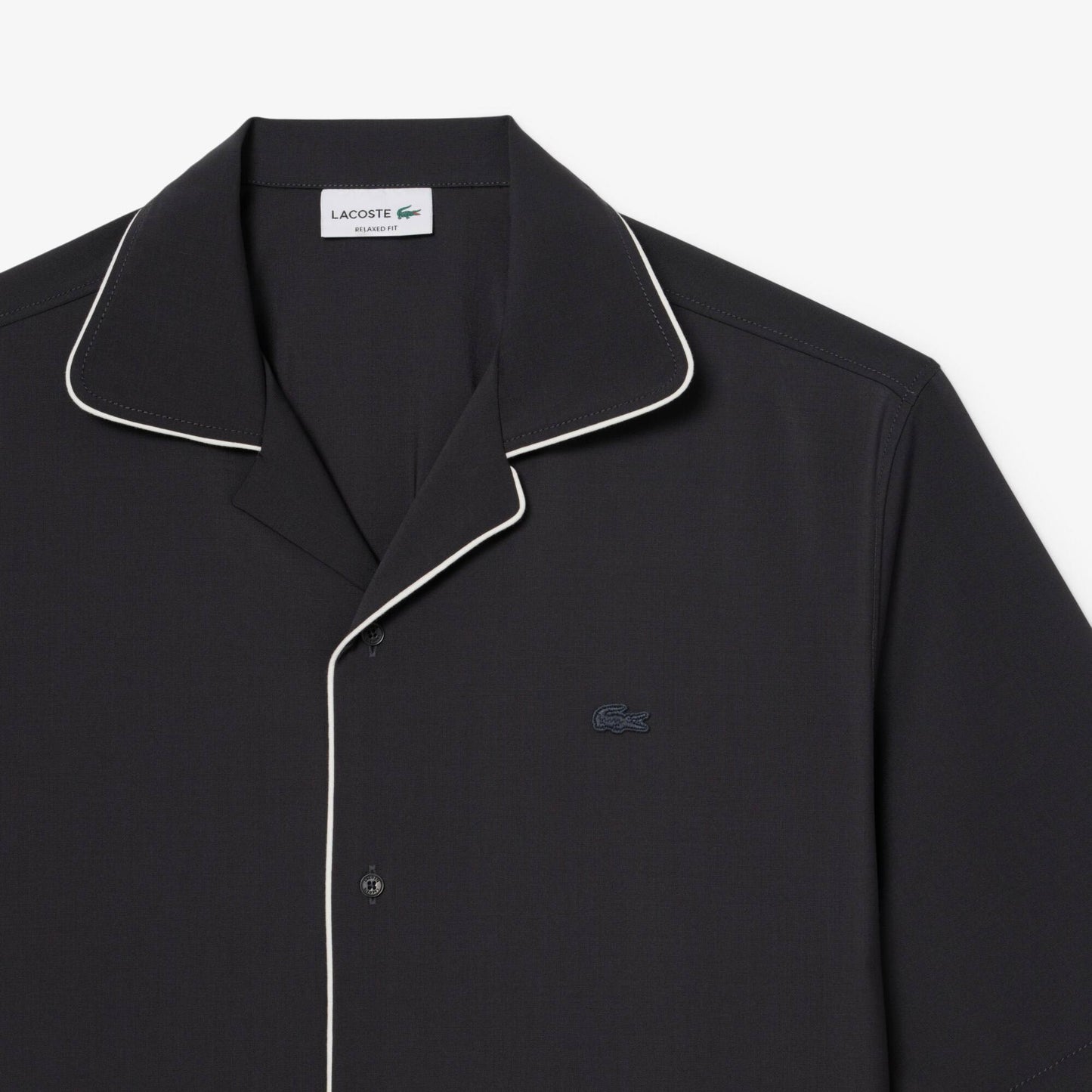 Chemise en laine à manches courtes coupe décontractée