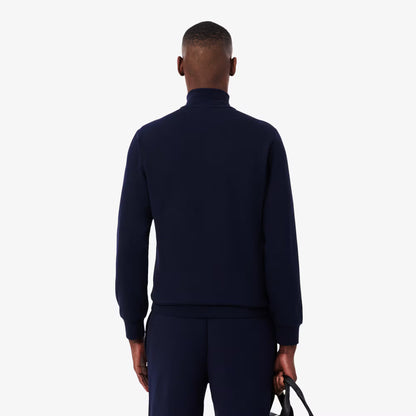 Sweatshirt aus Fleece mit Reißverschluss und hohem Kragen