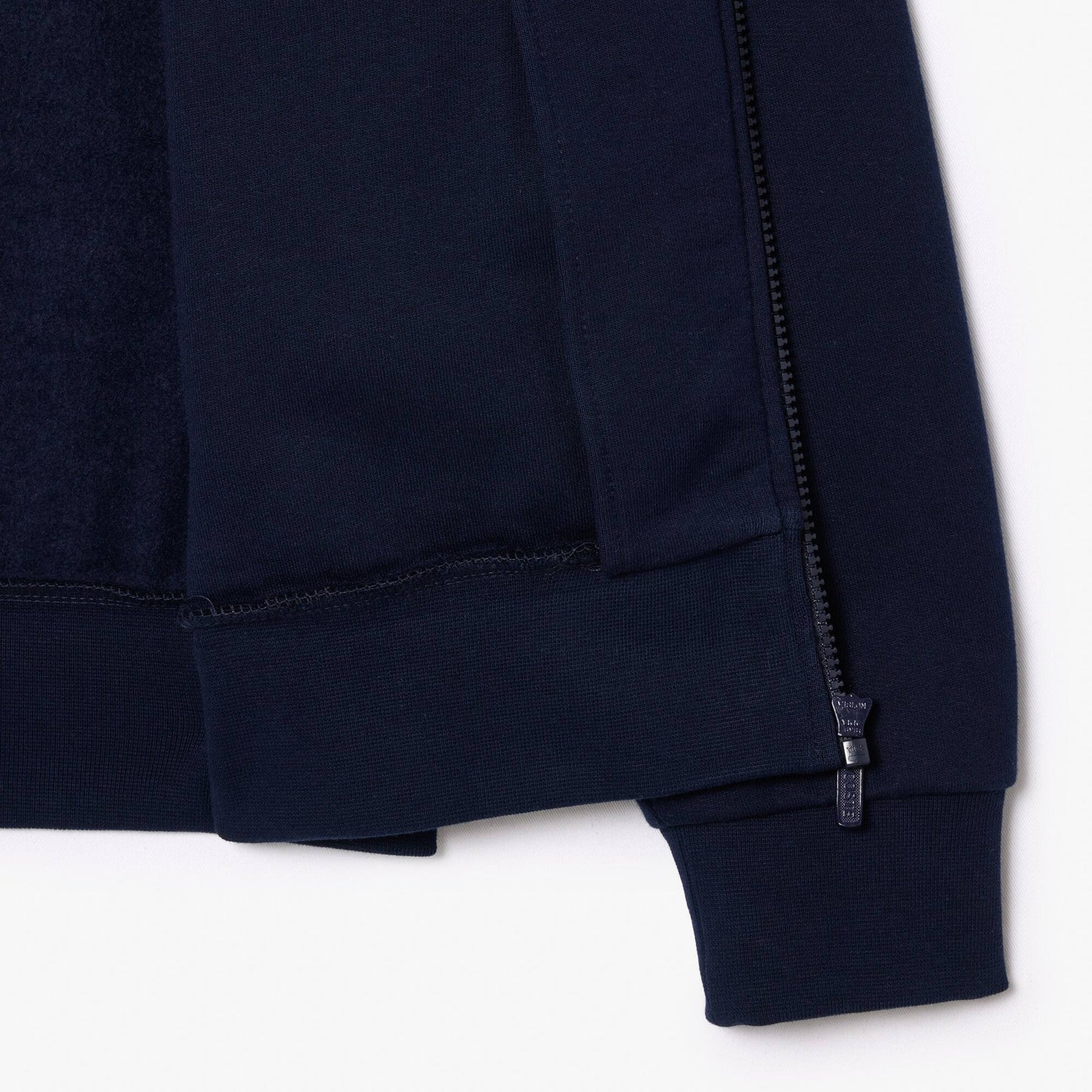 Sweatshirt aus Fleece mit Reißverschluss und hohem Kragen