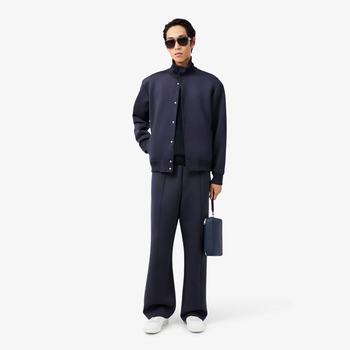 High Neck Embroidered Signature Jacket