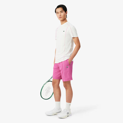 Sportshorts aus Taft mit Rautenmuster und Zierleiste