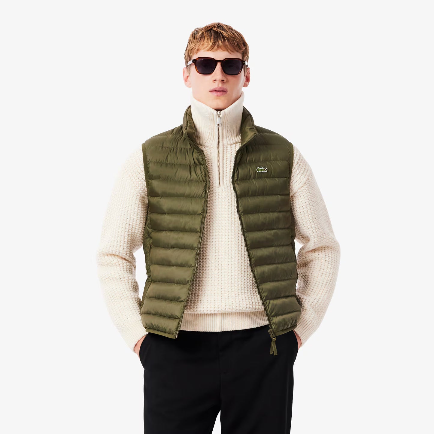 Water-Repellent Puffed Vest