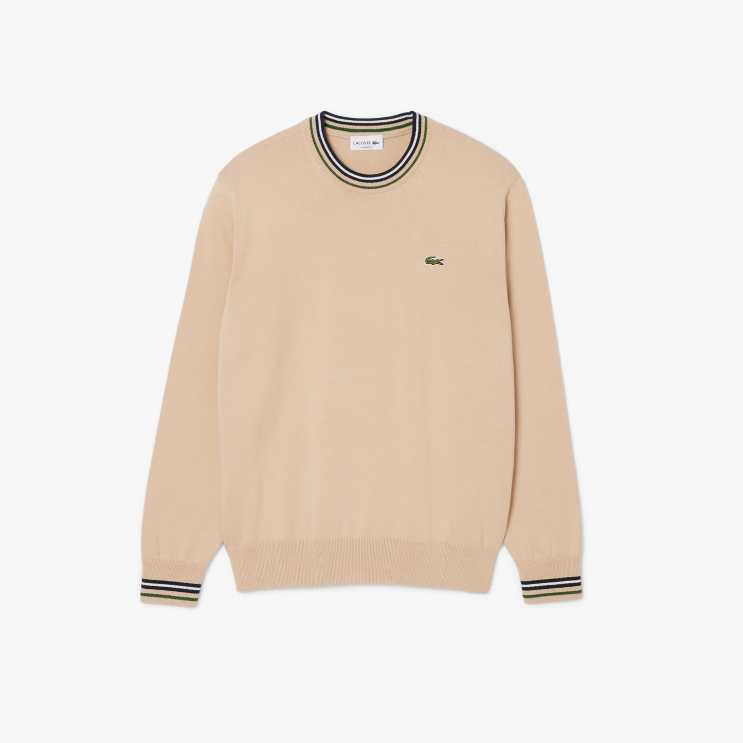 Gestreifter Baumwoll-Jersey-Pullover