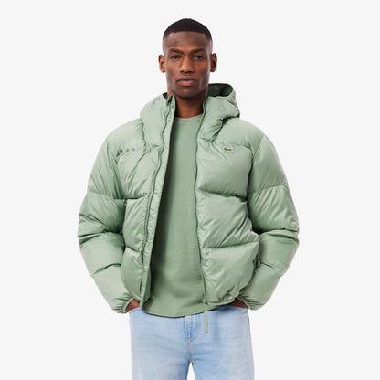 Kurze wasserabweisende Kapuzen-Steppjacke