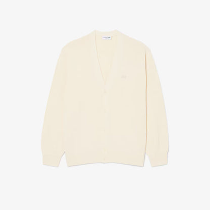 Rib Knit Cotton Blend Cardigan
