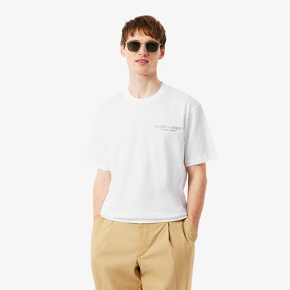 Besticktes Baumwoll-T-Shirt