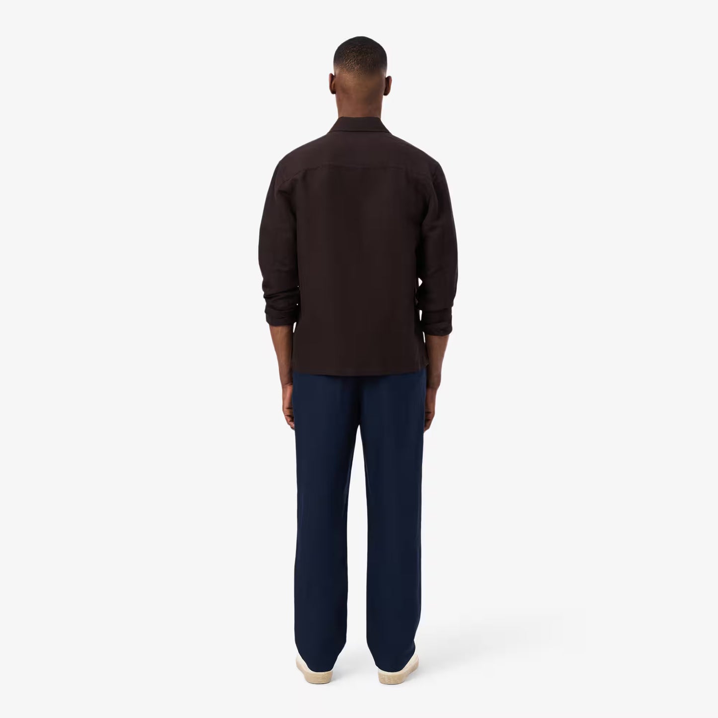 Regular Fit Leinen-Chino-Hose