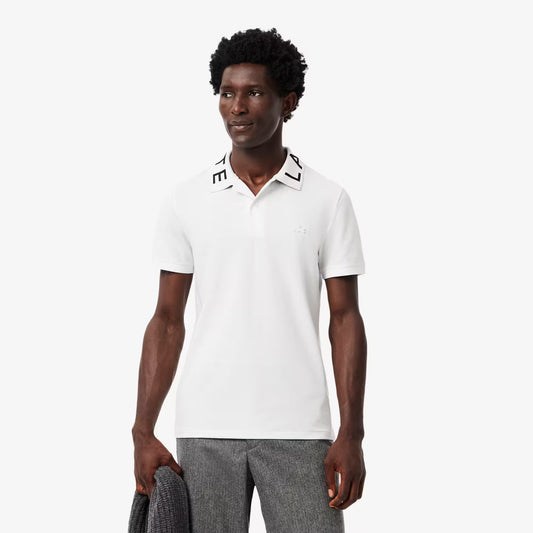 Slim Fit Jacquard Poloshirt mit Logo