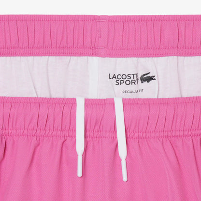 Sportshorts aus Taft mit Rautenmuster und Zierleiste