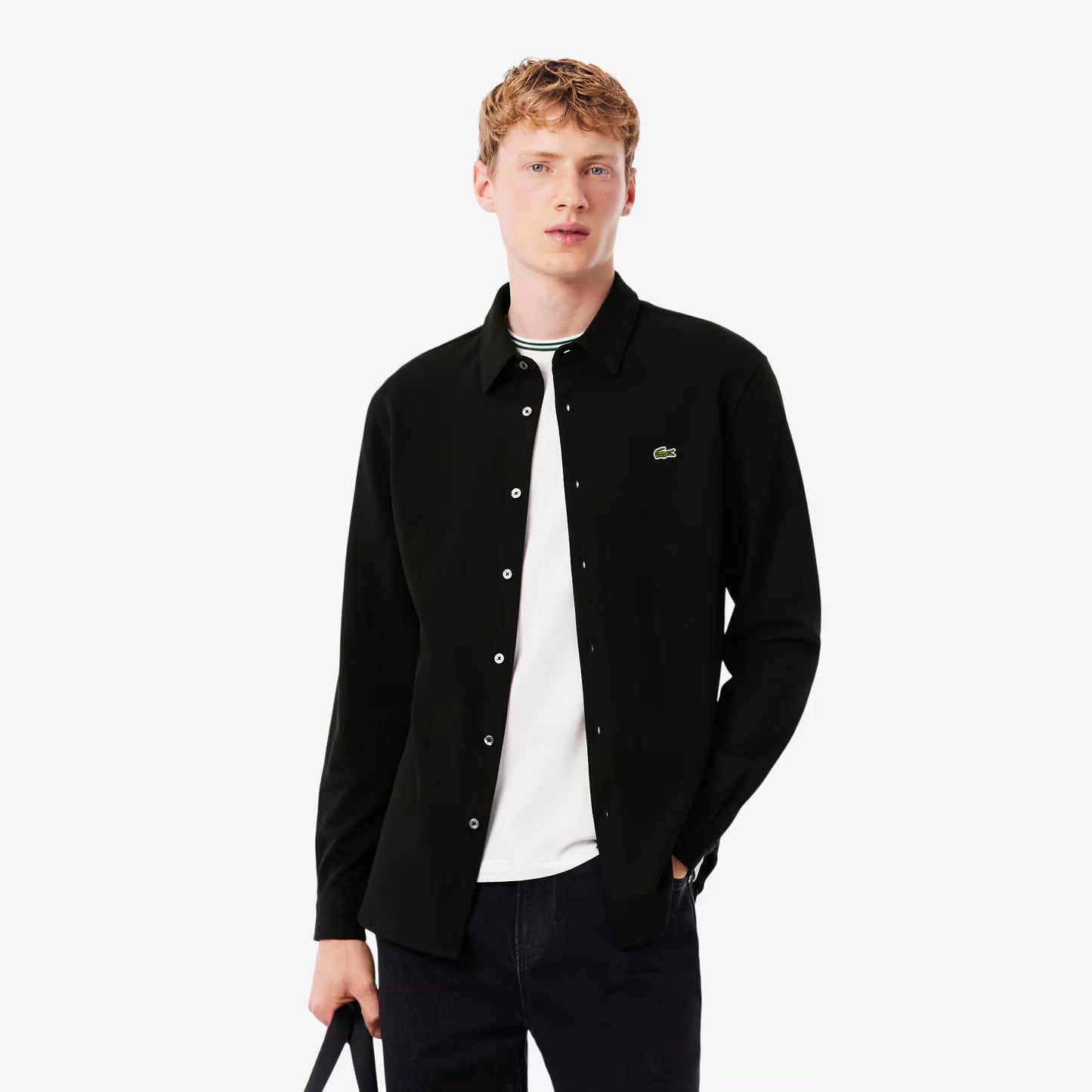 Slim Fit Cotton Pique Shirt