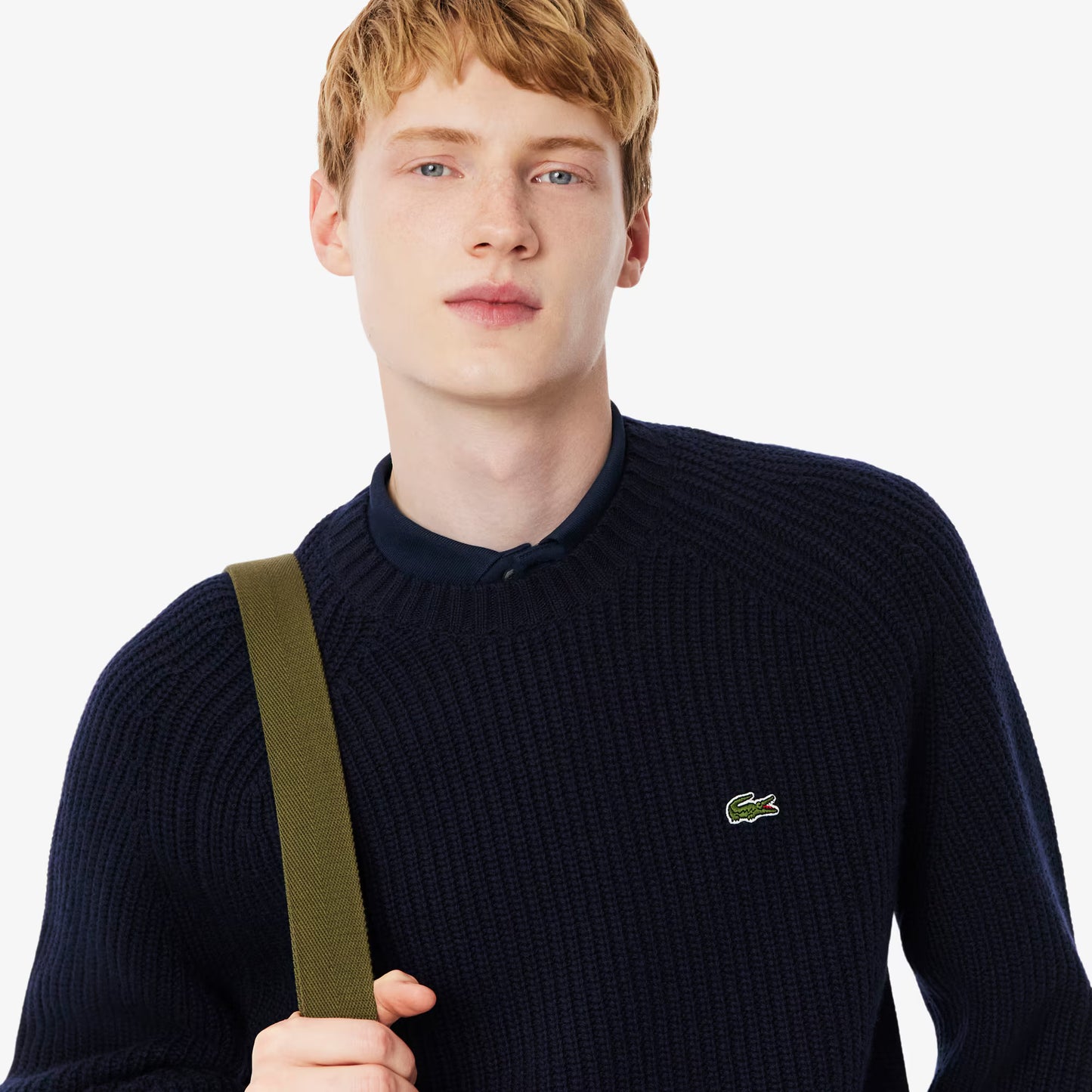 Thick Wool Crew Neck Sweater