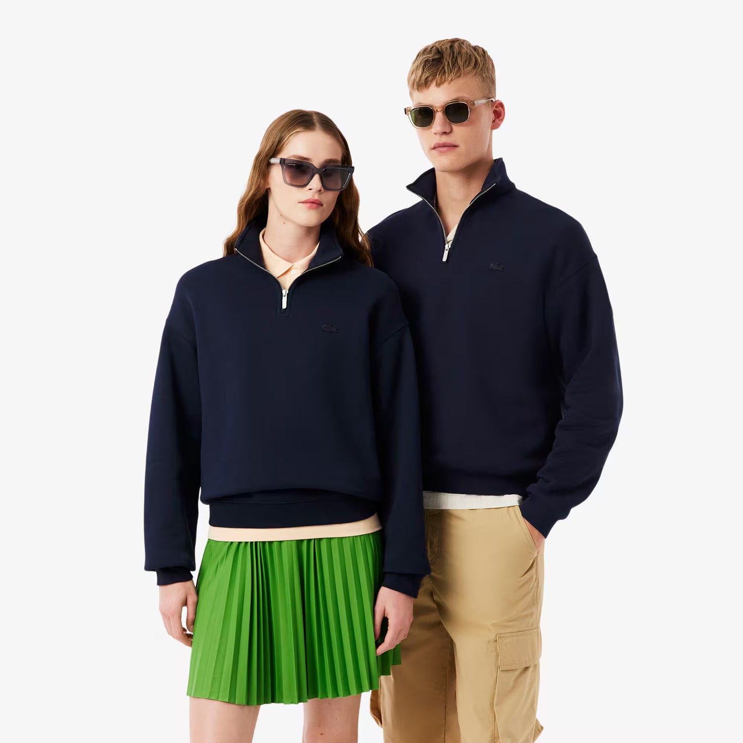 Sweat en polaire épais avec col zippé