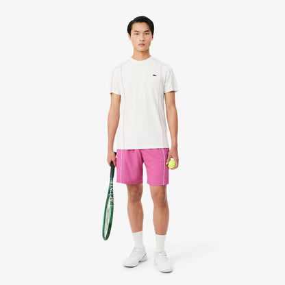 Sportshorts aus Taft mit Rautenmuster und Zierleiste