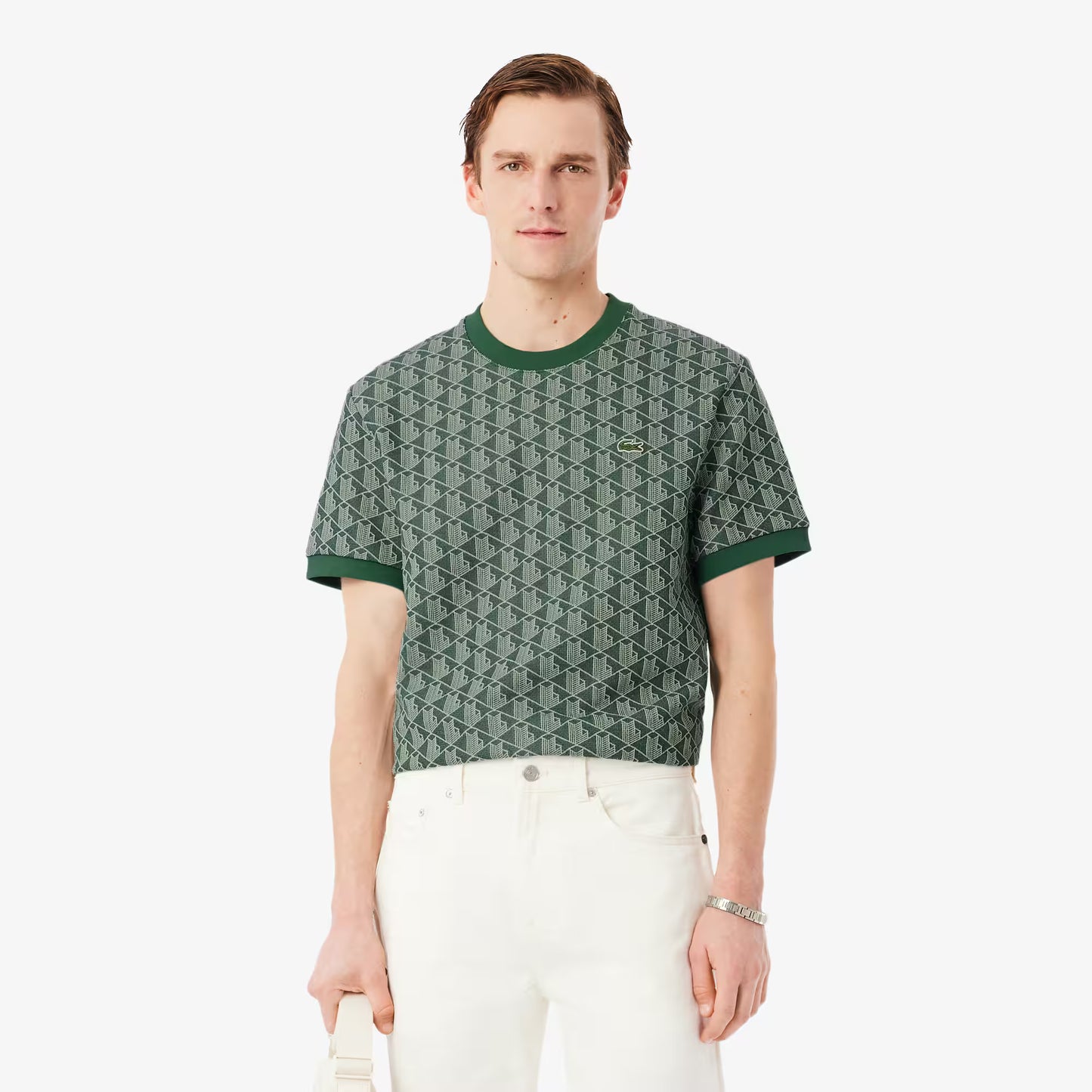 Monogramm-Jacquard-T-Shirt