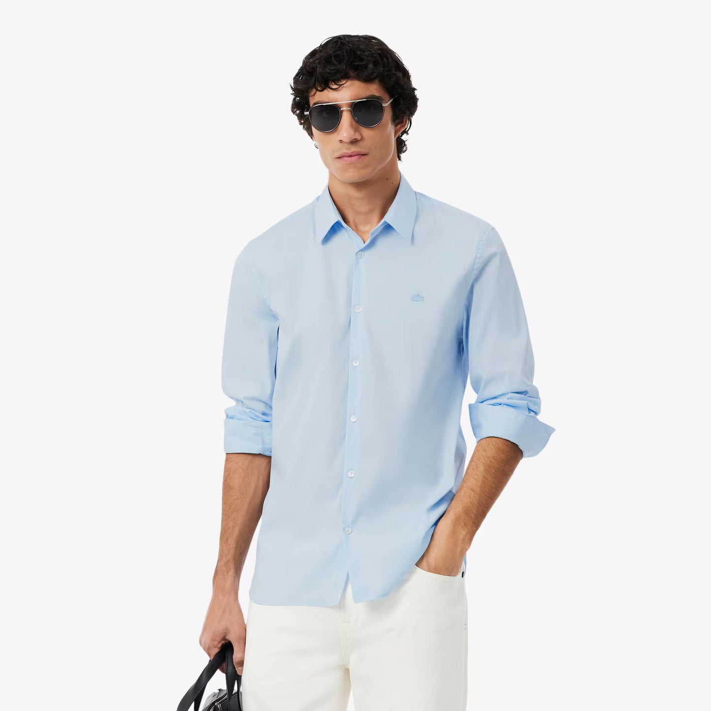 Slim Fit Stretch Poplin Shirt