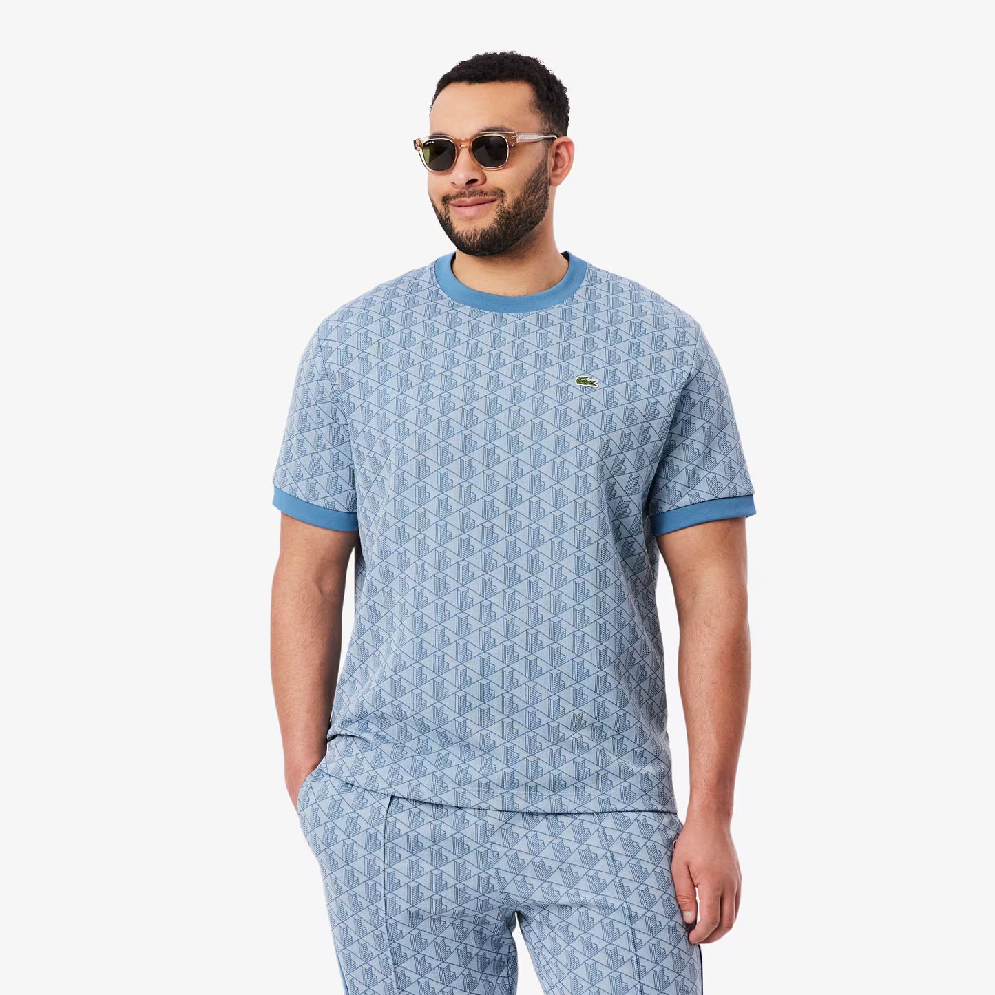 Monogramm-Jacquard-T-Shirt
