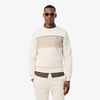 Fleece-Sweatshirt mit Farbblöcken