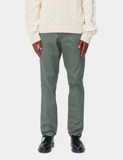 Sid Pant Chino Hose - Park Green Rinsed