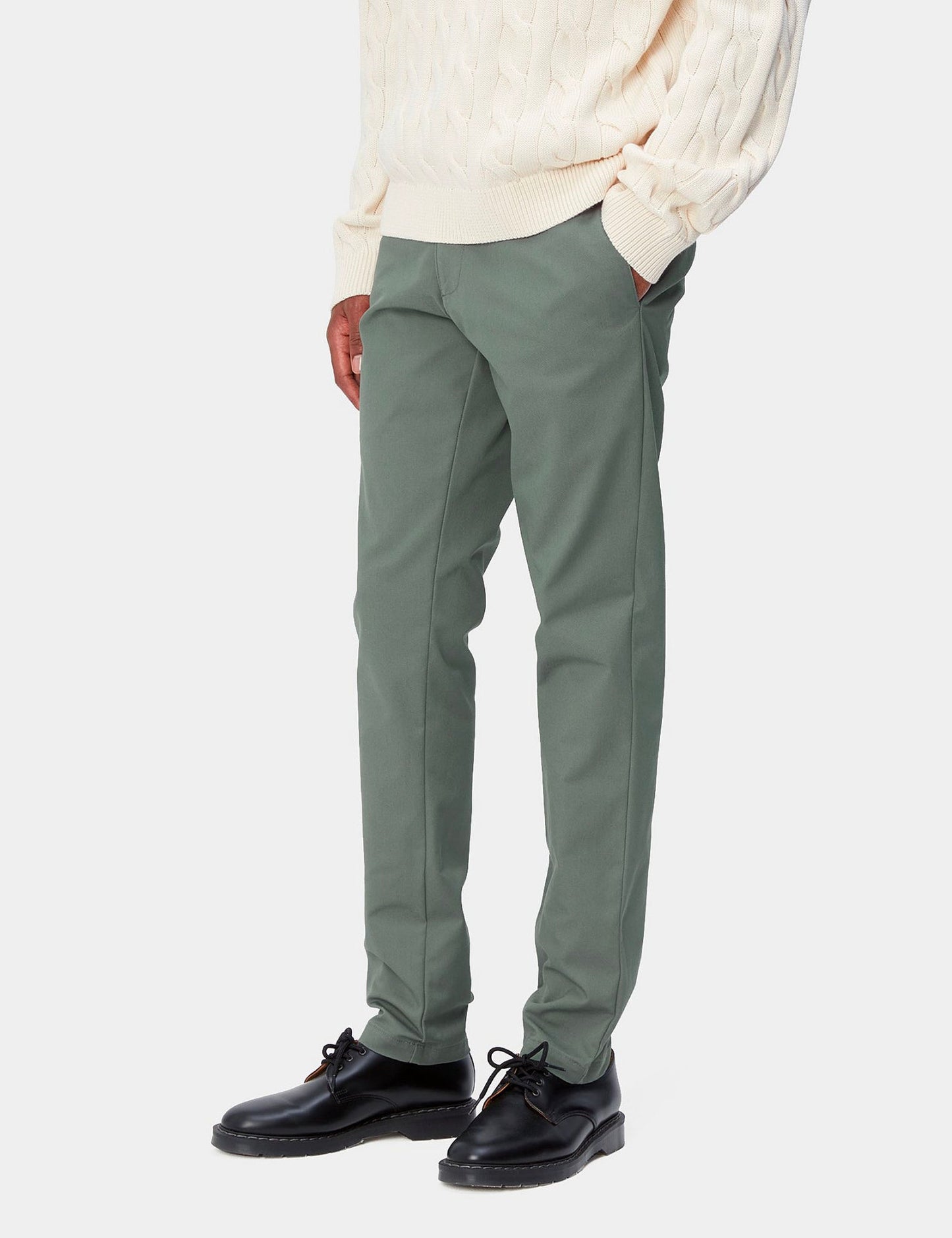 Sid Pant Chino Hose - Park Green Rinsed