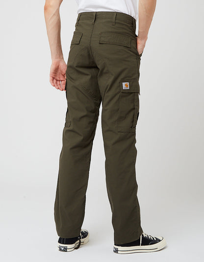 Pantalon Cargo Regular (Ripstop, 6,5oz) - Vert Cyprès