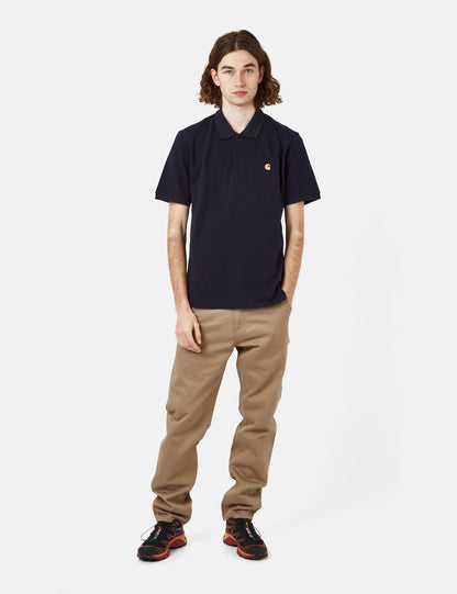 Chase Pique Polohemd – Dunkelmarineblau