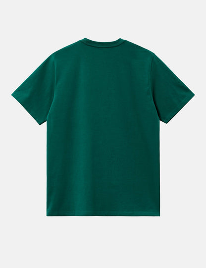T-shirt ample Chase - Vert cerfeuil/Or